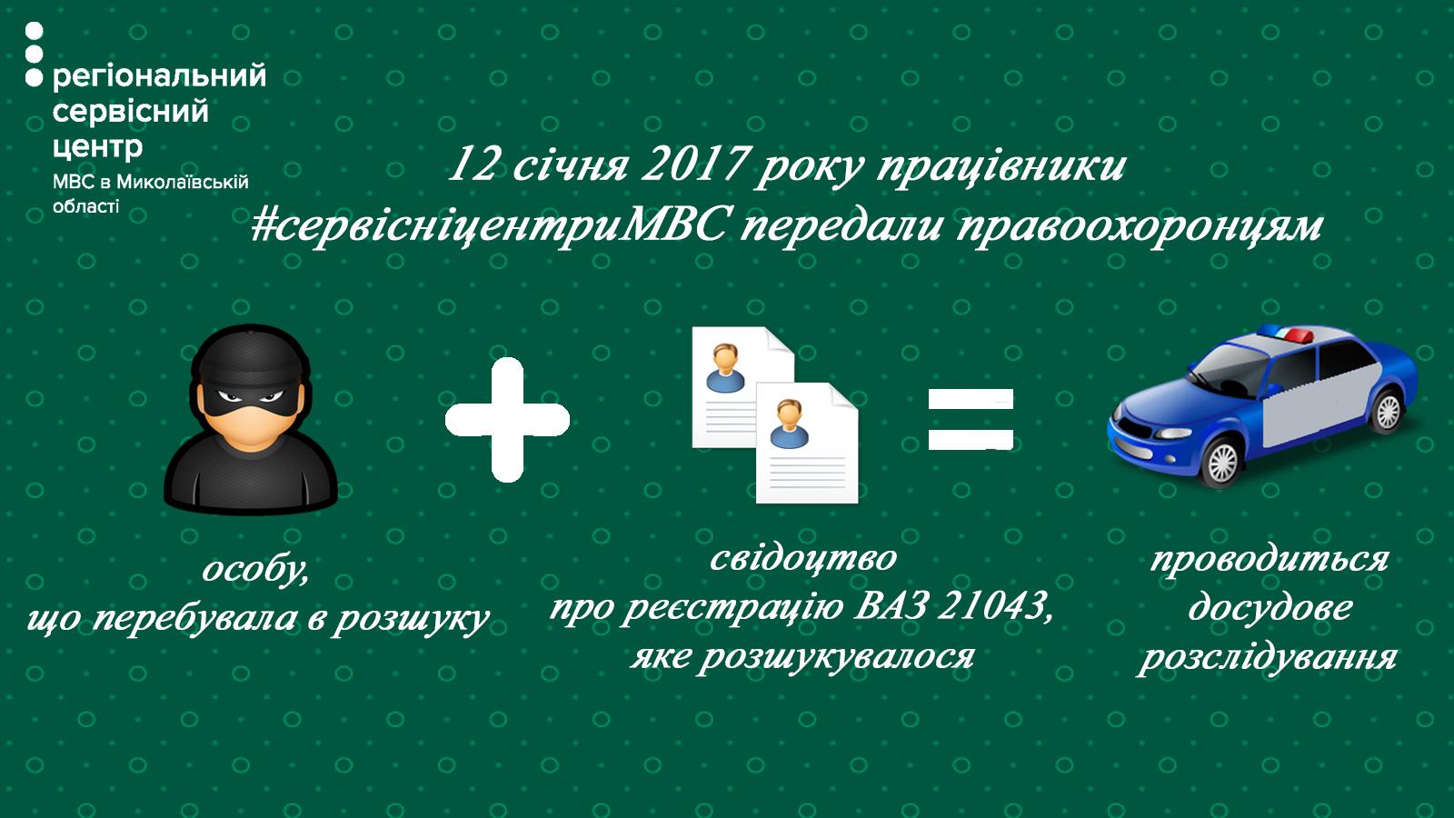 Лицо в розіске и док 13 01 17